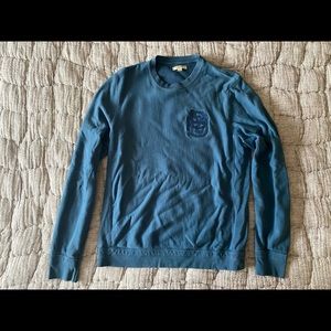 Burberry - blue pull over sweater